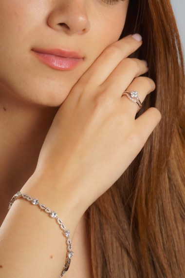 Anillo doble lina con...
