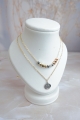Gargantilla doble colgante carita