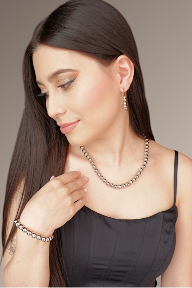 Set Perlas Plateadas:...