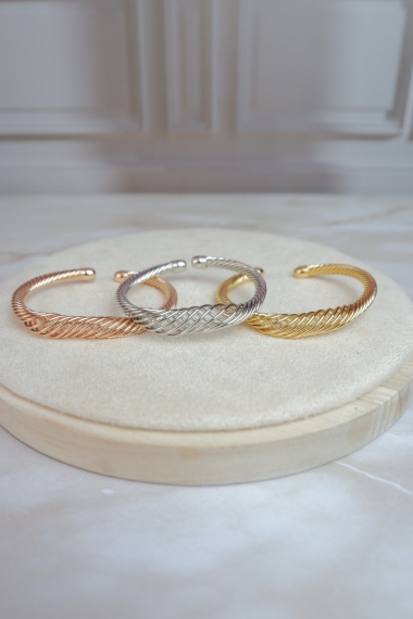Set de aros tejidos 3 oros