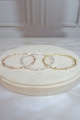 Set de aros balines tallados 3 oros