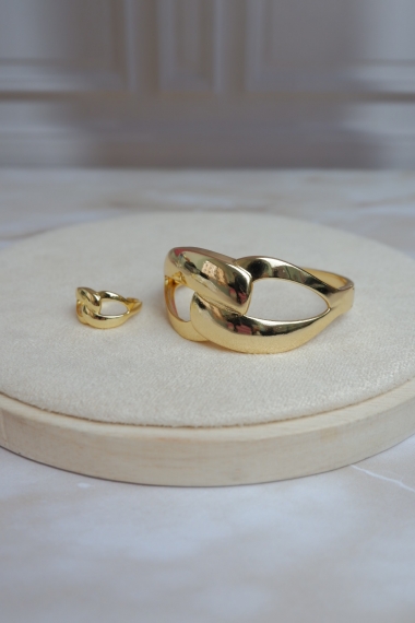 Set aro + anillo nudo