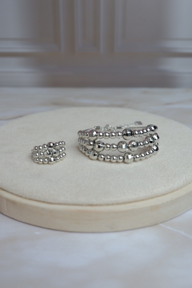 Set aro + anillo 3 líneas...