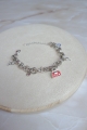 Pulsera eslabones redondos y dijes