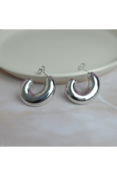 Aretes media luna chunky