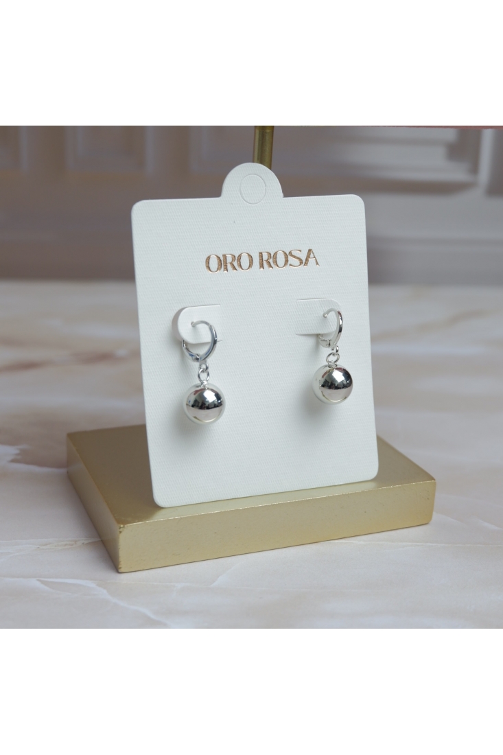 Aretes balines colgantes
