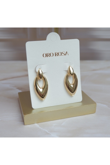 Aretes en punta tipo espejo