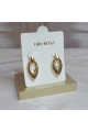 Aretes en punta tipo espejo